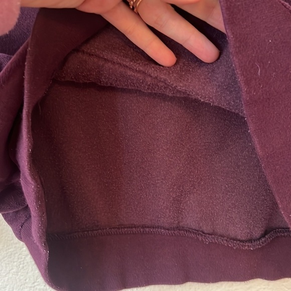 Fabletics crewneck sweater velour purple size large - Picture 8 of 11